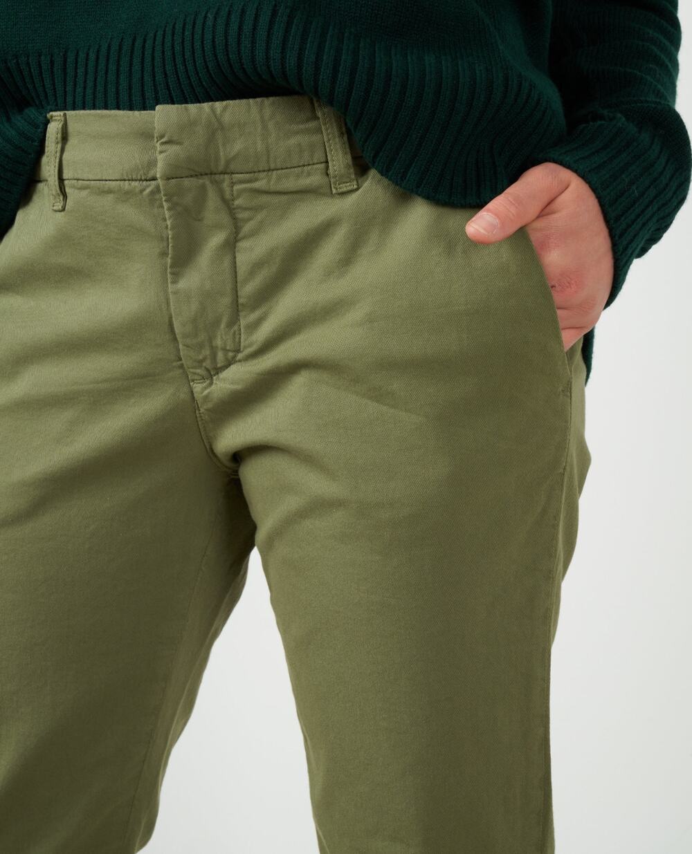 Frank & Eileen Women's Blackrock Utility Crop Pant Sz 4 Army Green Workwear chic